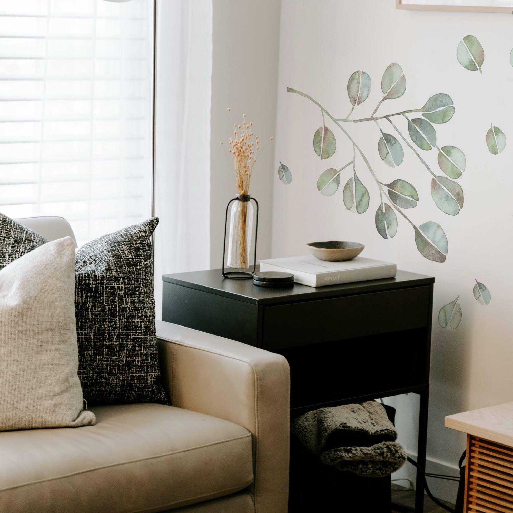 RoomMates Catcoq Eucalyptus Peel & Stick Giant Wall Decals